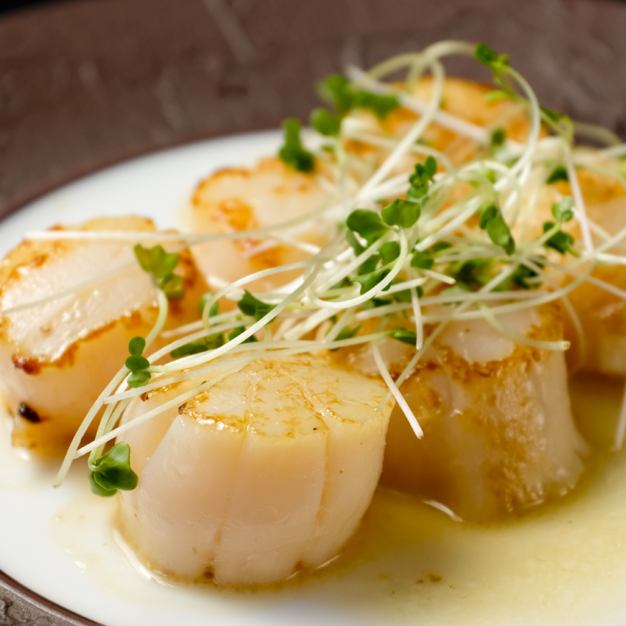  ホタテの鉄板焼き