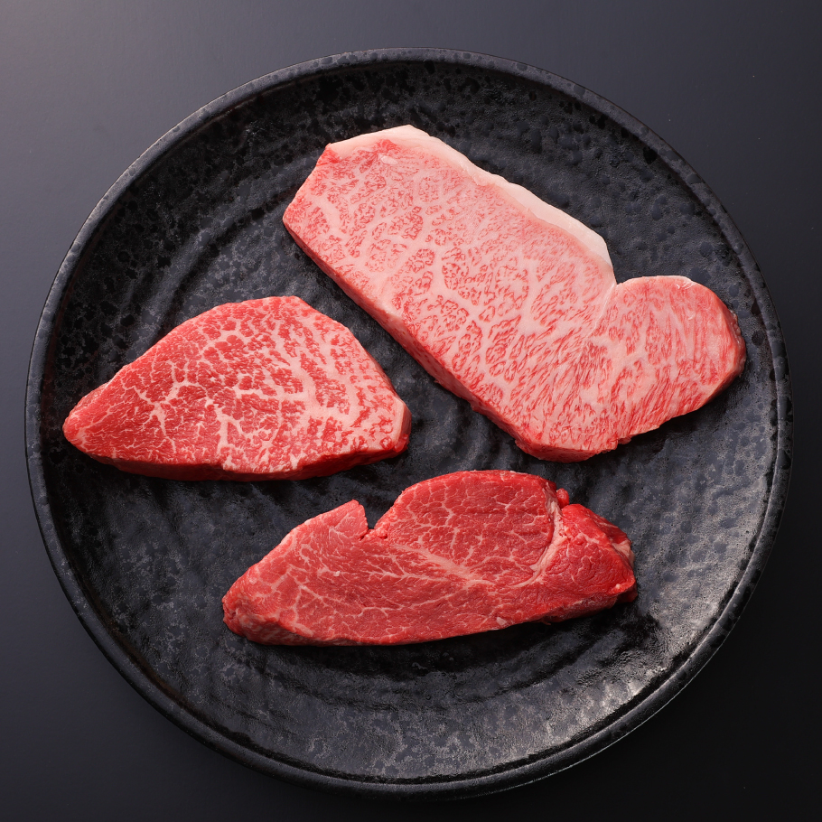 神戸牛ステーキ　3種食べ比べ