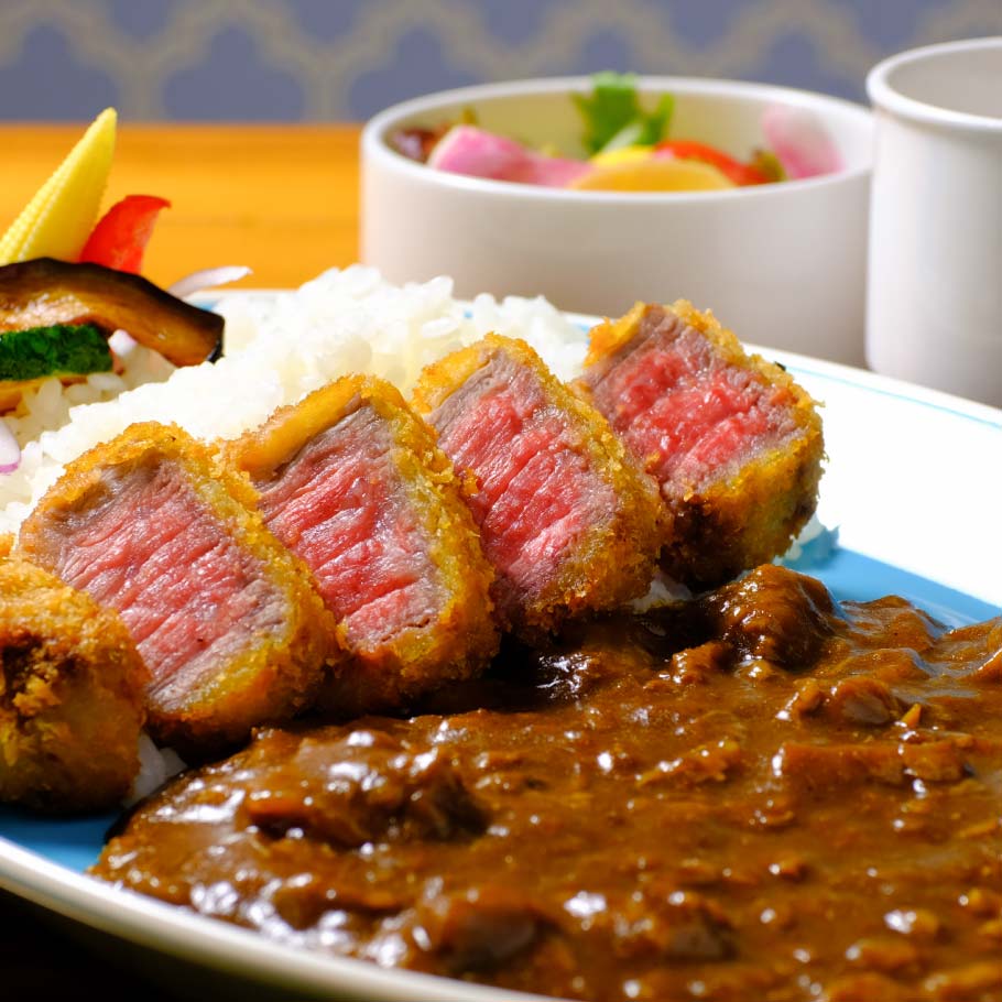 【WEB予約限定】神戸牛ビフカツカレーディナーセット　デザート付き全5品