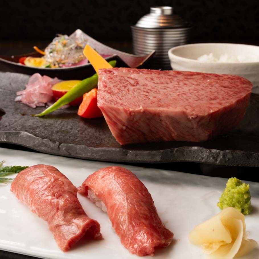ご予約限定！「A5ランク神戸牛 極上赤身肉 80g ランチコース」