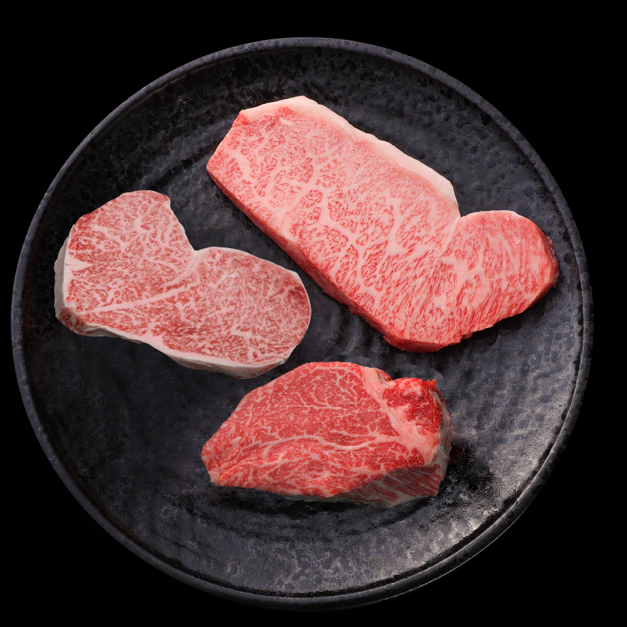 神戸牛ステーキ 3食べ比べ≪SILVER≫