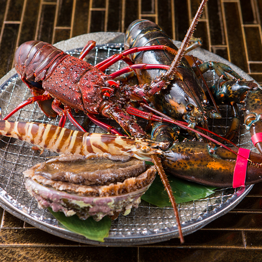 【大阪・難波で楽しむ神戸牛鉄板焼き】神戸牛と伊勢海老の鉄板焼きコース　全9品