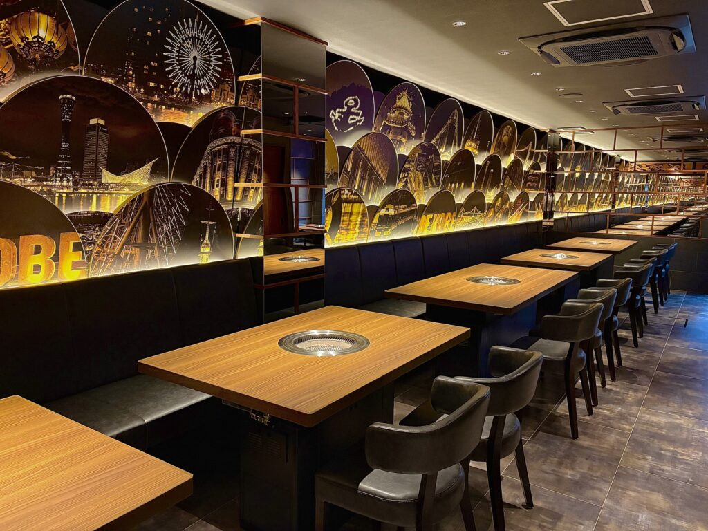 Inside Kobe Beef Kishō Kichi Yakiniku Nankinmachi Flagship Store
