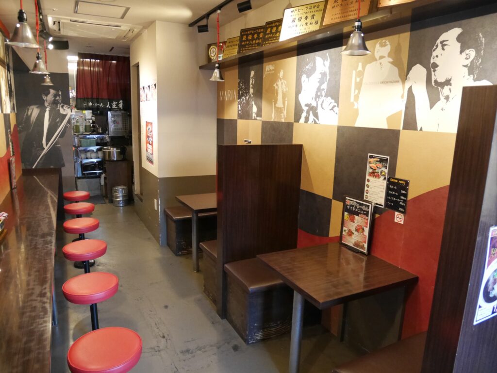 Inside Kobe beef Ramen Yazawa