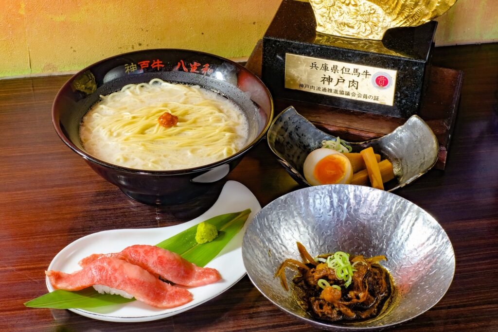 Inside Kobe beef Ramen Yazawa