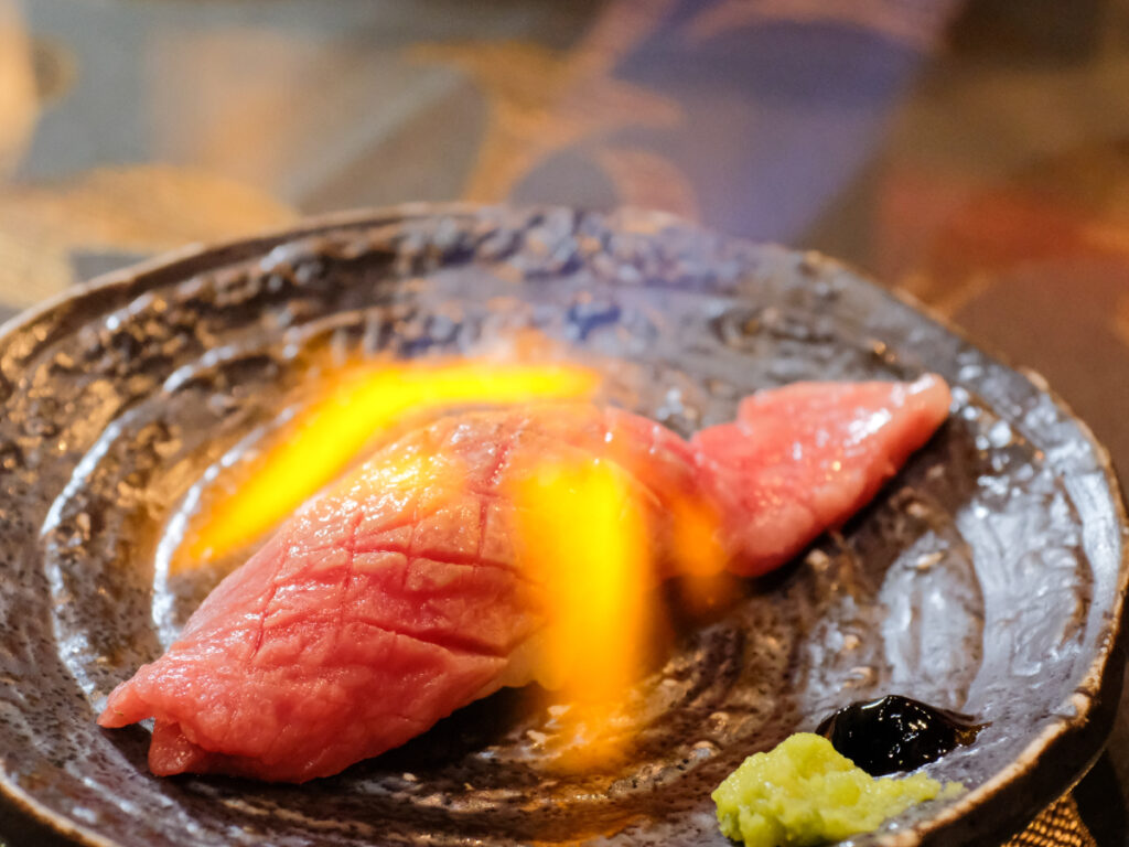 神戸牛 カルビ肉寿司 1貫