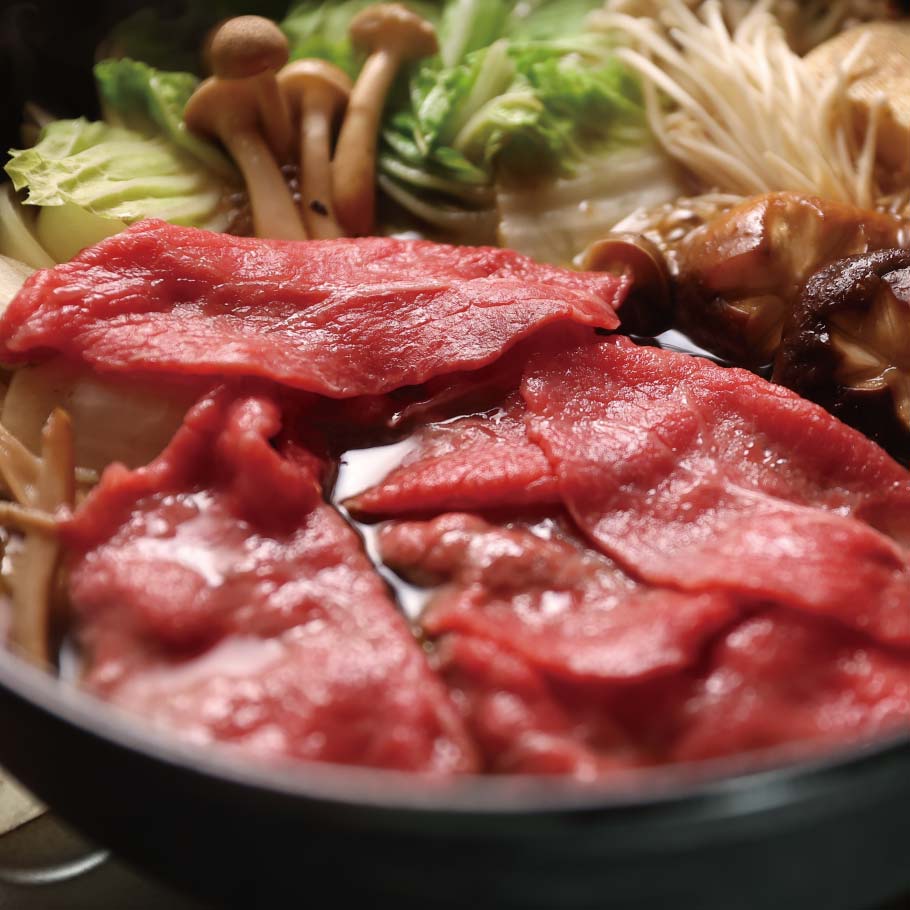 【メインをおなかいっぱいセット 】神戸牛極上ロース200gを使用！しゃぶしゃぶorすき焼きをご堪能